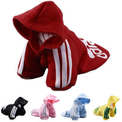 Dog Clothes Pets Coats Soft Cotton Puppy Dog Clothes Adidog Clothes For Dog 7 colors XS-4XL