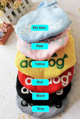 Dog Clothes Pets Coats Soft Cotton Puppy Dog Clothes Adidog Clothes For Dog 7 colors XS-4XL