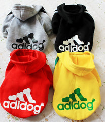 Dog Clothes Pets Coats Soft Cotton Puppy Dog Clothes Adidog Clothes For Dog 7 colors XS-4XL